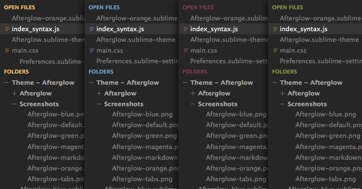 changing sublime text theme changes syntax colors