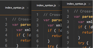 Three heights of tabs